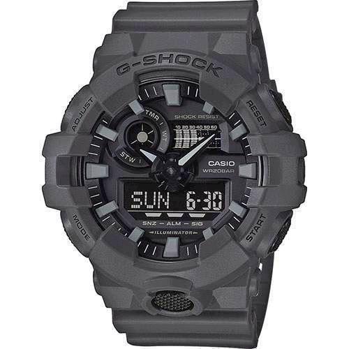 Image of mat mørkegrå G-Shock quartz multifunktion Herre ur fra Casio